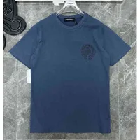 Mens Summer Luxury t Shirts Fashion Ch Brand Man Tees Sanskrit Letter T-shirt Horseshoe Flower Cross Short Sleeve Designer Tshirts Hip Hop Sweater Women Top Shirt 1qxa