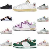 Diseñadores Dunksb Sports Shoes Sbdunk Estimado Summer Lote 1 17 de 50 Collection Pine Red Pine Offs Orange Green SB Dunks Low White Ow The 17 TS Trainer Chunky Mens Women Sneakers