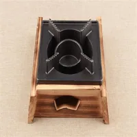 ミニ木製鋳鉄ストーブバーベキューグリルエルレストラン家のための小さなボイラーティーストーブ035309W