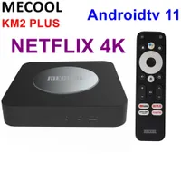 Mecool Android 11 TV Box KM2 plus 4K AMLOGIC S905X4 2G DDR4 Ethernet WiFi BT5 Stream HDR 10 Home Media Player Set Topbox