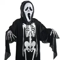 2017 Halloween Ghost Skeleton Costume Gloves Gloves Devil Mask Scary Costumes для детей для взрослых Cosplay Holiday Clothing LX3499276Z