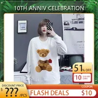 Projektant Niedźwiedź Drukuj Maza Moda Casual Blushirts Trend Star Hoodie M-4xl