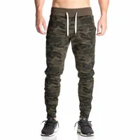 Новые повседневные сплавные спортивные костюмы Bottoms Camouflage Gym Pants Mens Sports Joggers Эластичные потные брюки.