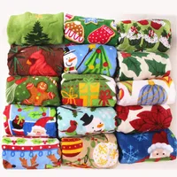 Mischgröße Weihnachtsbilder Baumwollhandtuch geschnittener Stapel gedrucktes Kissenhandtuch Tücher Weihnachtsgeschenk 10pcs Lot Ry15132721