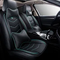 يغطي مقعد السيارة Kalaisike Leather بالإضافة إلى الكتان Universal لجميع الطرز I30 IX35 IX25 Solaris Accent Azera Lantra I40 Elant