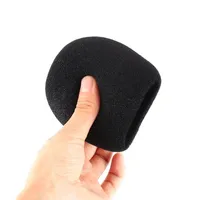 Black Replacement Handheld Microphone Mic Grill Windshield Wind Shield Sponge Foam Cover For Condenser Recording BM 800228a
