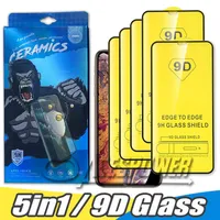 9D Screen Protector Full Cover Tempered Glass for Iphone 13 Mini 12 Pro Max 11 X XS XR SE with Package295Y