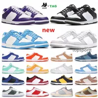 Top Quality Designers Low Shoes Sneakers Men Women Panda White Black Syracuse Unc Trainers Outdoor Casual Trainers designer sneaker
