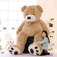 1pc encantador enorme tamaño 130 cm USA Giant Bear Skin Beaty Bear Hull Alta calidad de alta calidad Regalo de cumpleaños para niñas Baby239d