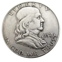 US 1952PSD Franklin Half Dollar Craft Silver Pared Cople Coin Affigx Ornements Accessoires de décoration Home246E