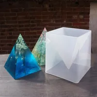 1set pirâmide de tamanho grande molde de silicone molde de jóias diy moldes de resina epóxi para jóias342p
