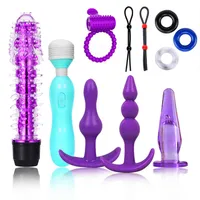 Sexo juguete masajeador de vibradores vibradores anal butt tap￳n de tap￳n m￡gico consoladores de varita m￡gica para mujeres estimulador de cl￭toris juguetes hombres prostato herramientas er￳ticas
