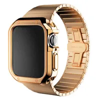 Watch Bands TPU Case Stainless Steel Strap for Apple 44mm 42mm Bracelet Bumper Cover for i series SE 6 7 5 4 3 2 38mm 42mm Band T220827