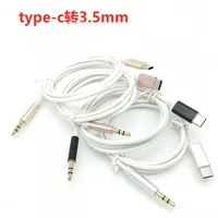 Car aux Cable Type-C male to 3 5mm jack audio adapter cables for sport samsung xiaomi252d