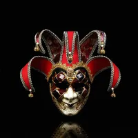 3 kleuren Party Jarl Jolly Masks voor Halloween-ontwerper Clown Full Face Mask Creative Festief Masque Masque LW-65261A
