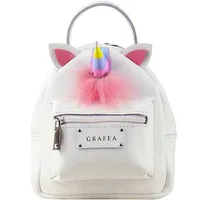 Horn Unicorn sac à dos Grafea Pack Nice Girl School Bag Pu Leather Packsack Quality Rucksack Sport Schoolbag Daypack262L