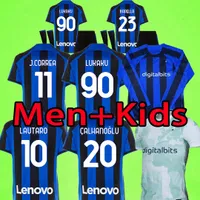 Inter 23 23 Lukaku Soccer Jersey Dzeko Lautaro 2022 2023 Brozovic Calhanoglu Alexis J.Creara Barella Milano Shirt da calcio Magni Kit Kit Uniform Third Long Sleeve