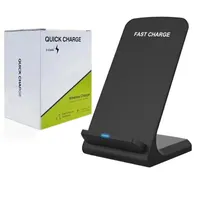 15W QI Wireless Charger Stand para iPhone 13 12 11 Pro x xs max xr 8 Samsung S21 S20 S10 10W Fast Fast Charge Dock Station Phone Titular 2 Bobinas