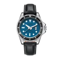 Mujeres de pulsera Cagarny de cuarzo Reloj Men Fashion Mens Watches Genuine Leather Watchband Date Sport Relogs Reloj Hombre275o