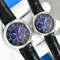 Montre de Luxe Womens Watches 35x10mm مستوردة 9100 وظيفة وظيفة طور Lunar Fund