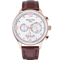 Relógio de luxo 22 mm Big 24 Hour Dial Quartz Relógios Man Wristwatch Waterspert Counter relógios para homens 2020 F293Z