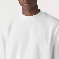 Мужские футболки Wholale 100% тяжеловесная хлопчатобумажная футболка обычные белые футболки Мужские негабаритные мак-шейки