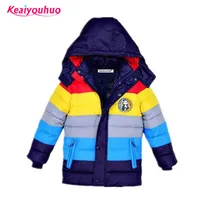 Ni￱os Jackets Bi￱os Stripe Invierno Invierno Down 2020 Baby Winter Coat Winter Kids Warm Outerwear Capl￩ Capacina para ropa para ni￱os de 2-7 a￱os LJ2008232E
