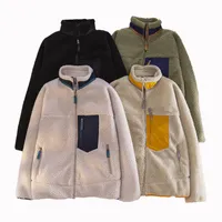 Jackets de grife masculino lã de lã Patagonias grossa quente e clássica retro moda outono inverno patagonia casal model