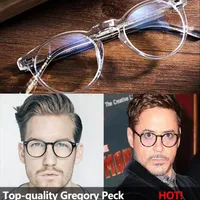 Retro-Vintage Round Small Face Glasses Frame unisex lightweight imported Crystal-plank 45-23-150 for prescription eyeglass240c