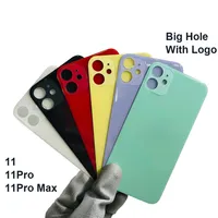 Top Quality Back Glass Housing Case for iPhone 11 11 Pro Max Back Battery Cover Rear Door Housing Case logo Replacement Part 1Pcs303Z