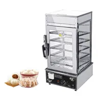전체 상업용 기선 디스플레이 편리한 롤빵 기선 빵 음식 더 따뜻한 박제 롤빵 증기 기계 207N