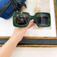 النظارات الشمسية الأخضر الكبير الإطار النسائي الفاخر GG0899 تصميم الأزياء المرآة steampunk أسيتات نظارة محايدة الصيف UV400