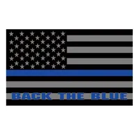 Back The Blue American Police Flag 3x5 стран Custom 3x5 Polyester Digital Printed Home Outdoor Decoration214c