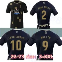 22 23 Celta soccer Jersey de Vigo 100th anniversary IAGO ASPAS away black 2022 2023 camiseta de futbol NOLITO MALLO SOLARI S. MINA Brais