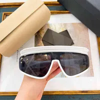 نظارة شمسية فاخرة ضجة كبيرة الحجم العدسات الرمادية DG6177 أنيقة مربعة درع مصمم نظارات الأزياء للجنسين النظارات