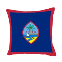 Guam Flag Throwpillow Cover Factory Supply Good Price Polyester Satin Kissenbez￼ge