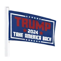Trump 2024 Take America Back Flags Banners 3 'x 5'ft 100d Polyester Lovivity مع اثنين من الحلقات النحاسية 293C