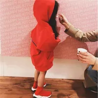 Baby Designer Kleidung Kinder Modeh￶fen mit Buchstaben gedruckt Neuank￶mmlinge Langarm Baumwoll Kapuze -Sweatshirts Jungen M￤dchen Kleidung306z