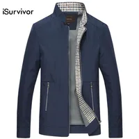 Isurvivor 남자 가을 재킷과 코트 Jaqueta Masculina 남성 인과 패션 슬림 한 대형 지퍼 재킷 Hombre 201105250N