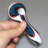 Glass Hand Pipe Bowl Tobacco Smoking Spoon Pipes Oil Burner Dry Herb Bubbler Water Bongs Accessories