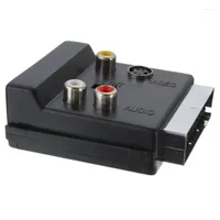 Компьютерные кабели Scart to 3RCA Jack S Video AV TV Converter с внедрением/вывод 20 контакт 3 RCA S-Video Audio Adapter Cable Canect