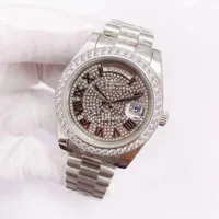 Neues modisches Mossan Diamond Watch AAA Automatisches mechanisches Design Alle goldplattierten Armband Automatisch Doppelkalender Display Datejust Justjust 41mm Männer Luxus Uhren