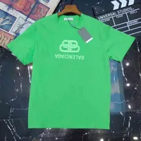 Maglietta camicie firmate di Baleciga Baleciga Spring and Summer New T-shirt Family Chain Classic Series Faming Effect Stampato per uomini Donne