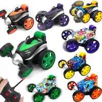 Realistic Wireless Remote Control Tumbling Stunt Car Dump Truck Boy Children'S Electric Educational Toys222H