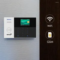 Sistemas de alarme marlboze tuya smart home wi-fi gsm system vidas de controle remoto controle anti-tamper wired alert buglar security kit