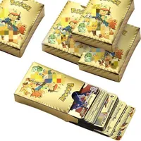 Juegos de cartas caricatura de anime elfo de bronceado cartas de batalla de cartas de láminas de oro
