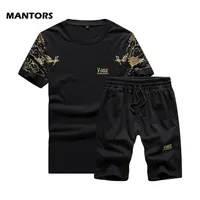 2020 Summer Mens Tracksuit Men Sets Print Print Sportswear T-Shirt Shirts Suits Suits Lawging Clothing Casual 2 PCS Set23G