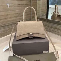 Designer Bags Balenciga Classic Brand Woman's Handbag Hourglass Bag Crocodile Pattern Ladies Handbag High Grade Luxury Bags Star