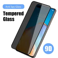 Cell Phone Screen Protectors 9D Full Cover Anti Spy Tempered Screen Glass For Huawei Y8P Y9 Y9S Y9A 2019 Privacy Tempered Glass For223j