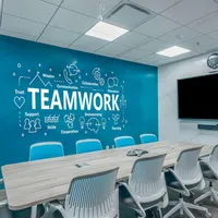 Classic Teamwork Office Wall Sticker Inspirational Quote Teamwork Cooperation Plan Vinyl Wall Decal For Office Decor Mural rb623 2298K